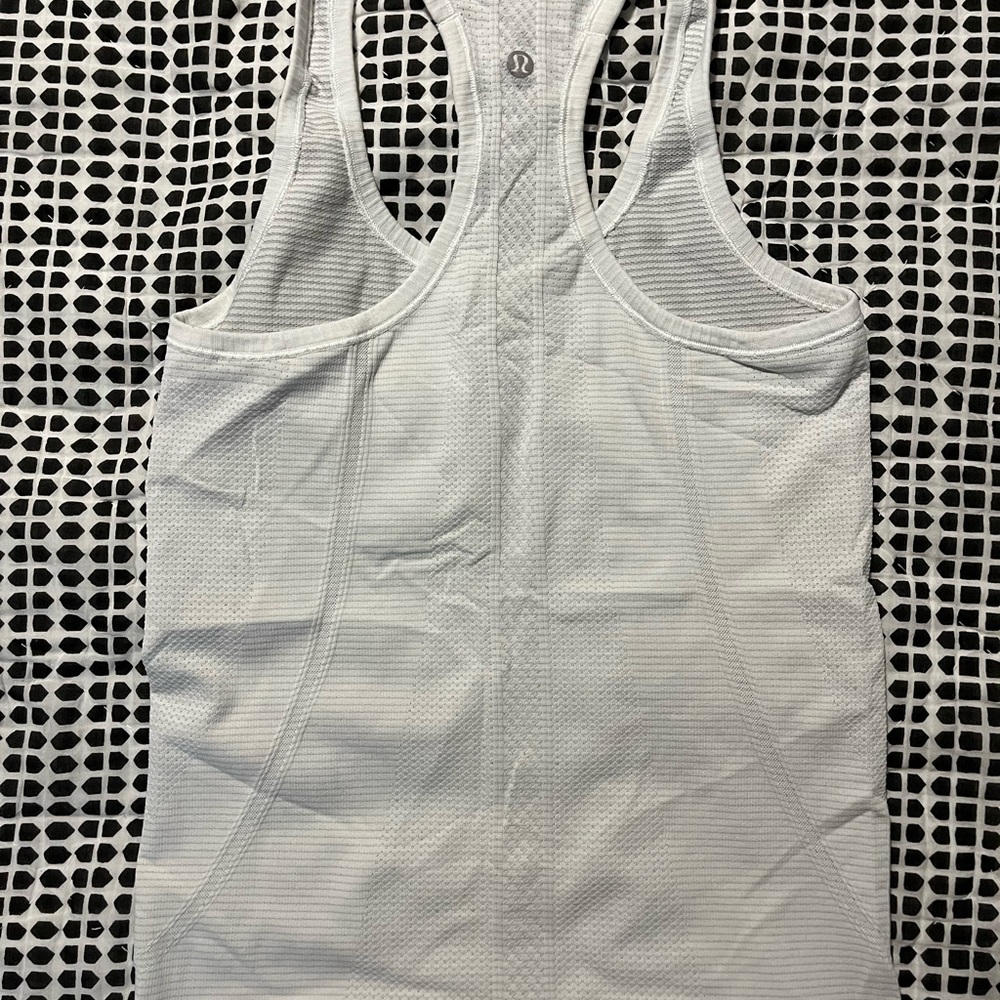 White LuluLemon tank